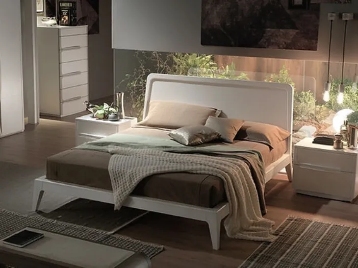 Letto con testiera Simple di Fasolin